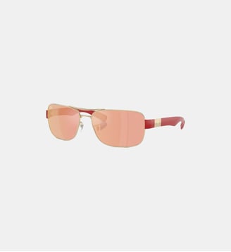 Lunettes de soleil Carré RB3763M RB3763M Scuderia Ferrari Collection - Ray Ban - Or pale