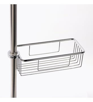 Panier barre de douche latéral - REMIX - Bath Bazaar - Argent
