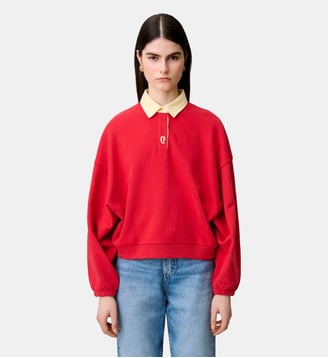 Sweatshirt oversize coton - Claudie Pierlot - Rouge