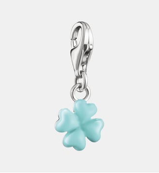 Charm trèfle vert - Thomas Sabo - Argent