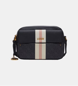 Sac à bandoulière format moyen avec poche - Liu Jo - Noir