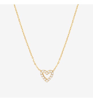 Collier doré MINA - BELLA - Caroline Najman - Oxyde de zirconium blanc