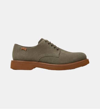 Derbies Norman cuir - Camper - Vert moyen