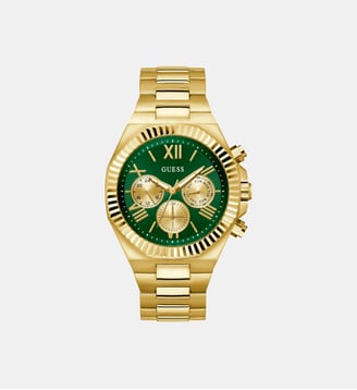 Montre Mens dress Vert GW0703G2 - Guess - Doré