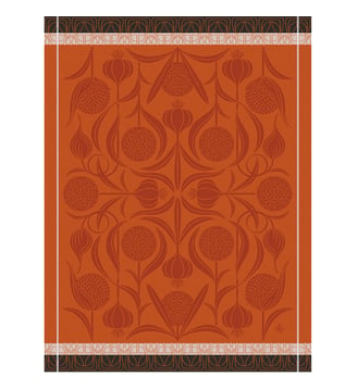 Torchon L'ail - Le Jacquard Francais - Orange