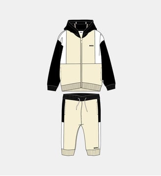 Ensemble cardigan et pantalon - BOSS Kidswear - Vanille