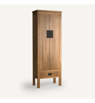 Armoire chinoise chêne massif et plaqué - AM.PM - Naturel huilé