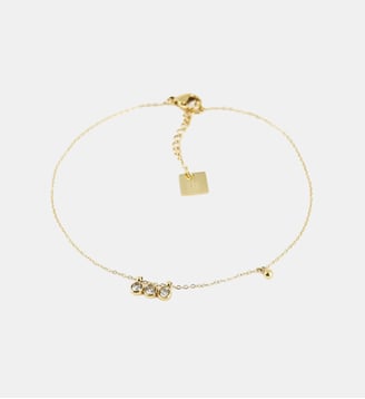 Chaîne de cheville Ormiga  en Acier doré - Zag Bijoux - Blanc