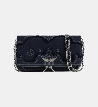 Pochette Rock Denim - Zadig&Voltaire - Bleu silent