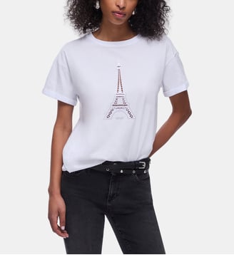 T-shirt avec applications Liu Jo