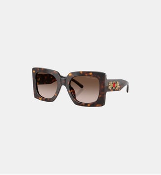Lunettes de soleil Carré DG4525B - Dolce & Gabbana - Havane