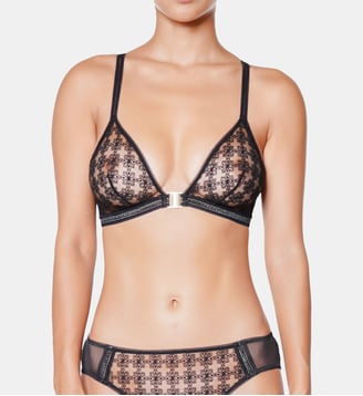 Soutien Gorge Sans Armatures - Cafe Fleur - Huit - Noir