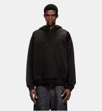 Sweat à coupe décontractée avec poche kangourou - Diesel - Noir