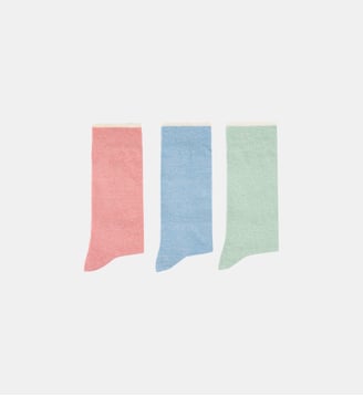 Chaussettes coton SOCKS X3 - Faguo - Bleu