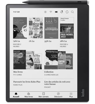 Liseuse eBook Pack Elipsa 2E + Stylus 2 - Kobo - Noir