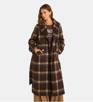 Manteau Manches Longues Maille Dense Daren - Maison 123 - Marron foncé