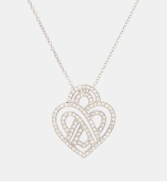 Collier Cœur Entrelacé - Poiray - Or blanc