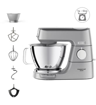 Robot pâtissier KVC85.009SI Titanium Chef Baker - Kenwood - Gris