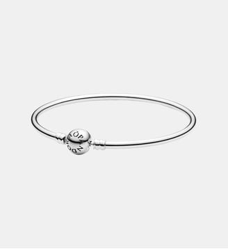 Bracelet Jonc Fermoir Logo - Pandora - Argenté