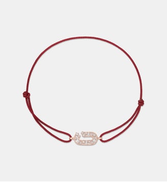 Broken chain bracelet cordon - Djula - Or rose