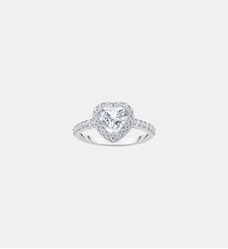 Bague halo avec zircon en forme de cœur - Thomas Sabo - Argent