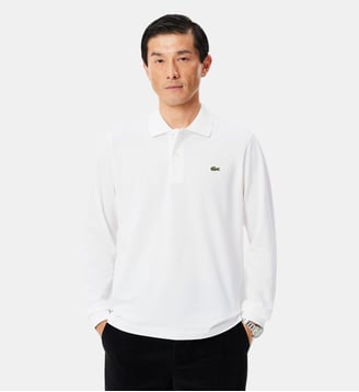 Polo L.12.12 LIGHT manches longues classic fit - Lacoste - Blanc