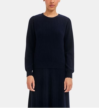 Pull en laine à jeux de points - ROSALINE - Pablo - Marine