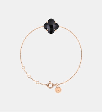 Bracelet, onyx, or rose - Morganne Bello - Or rose