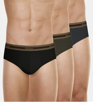 Slips, lot de 3, SELECTION - Eminence - Noir kaki anthracite