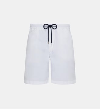 Bermuda Jogging en gabardine - Vilebrequin - Blanc