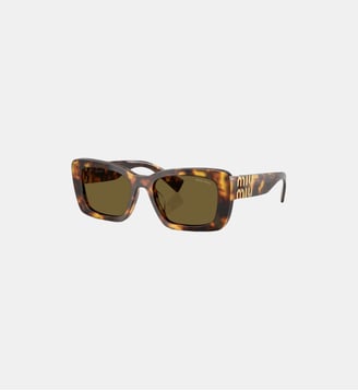Lunettes de soleil Rectangulaire MU 07YS - Miu Miu - Havana miel