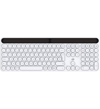 Clavier sans fil Solaire SKW Blanc Essentiel B