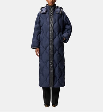 Manteau long matelassé - Pinko - Bleu ténèbre