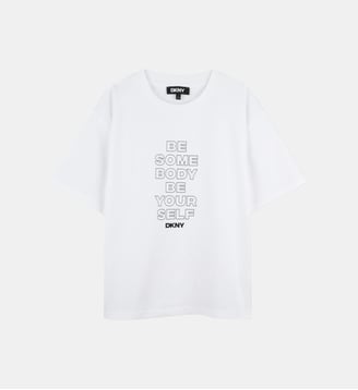 T-shirt manches courtes coton - DKNY - Blanc