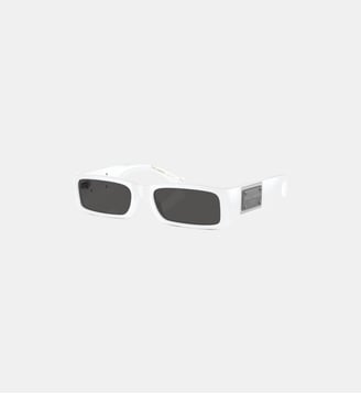 Lunettes de soleil Rectangulaire DG4444 - Dolce & Gabbana - Blanc