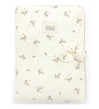 Protège carnet de santé Knot - Babyshower - Écru
