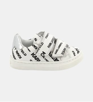 Baskets en cuir - Karl Lagerfeld Kids - Blanc et noir