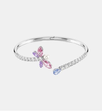 Bracelet-jonc Ariana Grande x Swarovski, Libellule, Métal rhodié Swarovski