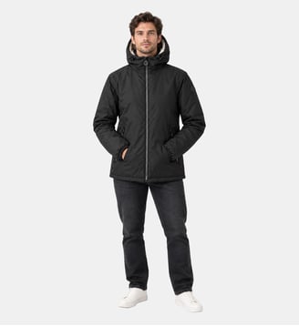 Imperméable doublé Glaic sherpa - Jott - Noir