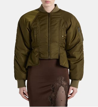 Veste à basques en nylon - Balmain - Vert