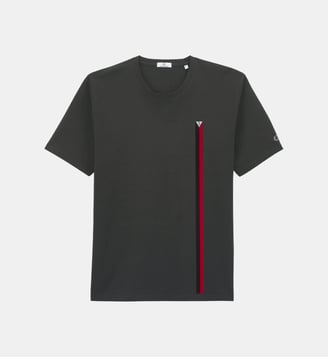 T-shirt manches courtes en coton Stade Toulousain - Serge Blanco - Gris anthracite