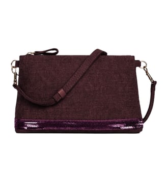 Pochette En Lin - Vanessa Bruno - Aubergine