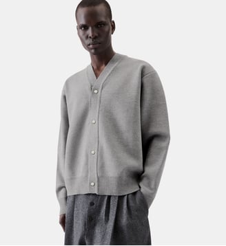 Le Cardigan Boutonne - Jacquemus - Grey