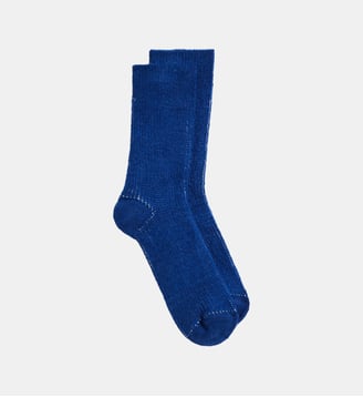chaussettes en coton - Agnès b. - Bleu eclair