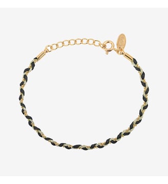 Bracelet doré rouge - TULUM - Caroline Najman - Noir