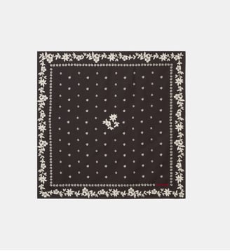 Foulard carré imprimé - Claudie Pierlot - Noir