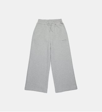 Pantalon wide leg en polaire de la marque - Marni - Inox gris mélangé
