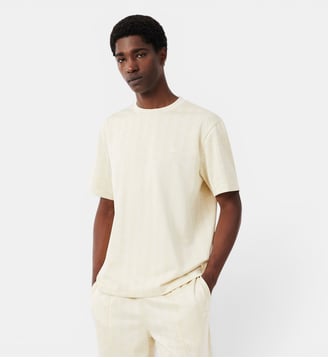TEE-SHIRTS COL ROND HOMME ADULTE MAILLE:. - Lacoste - Beige
