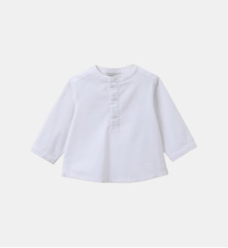 Guimpe Cérémonie en oxford - Cyrillus - Blanc doux