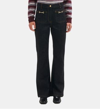 Jean bootcut à mors - ALICE - Pablo - Noir